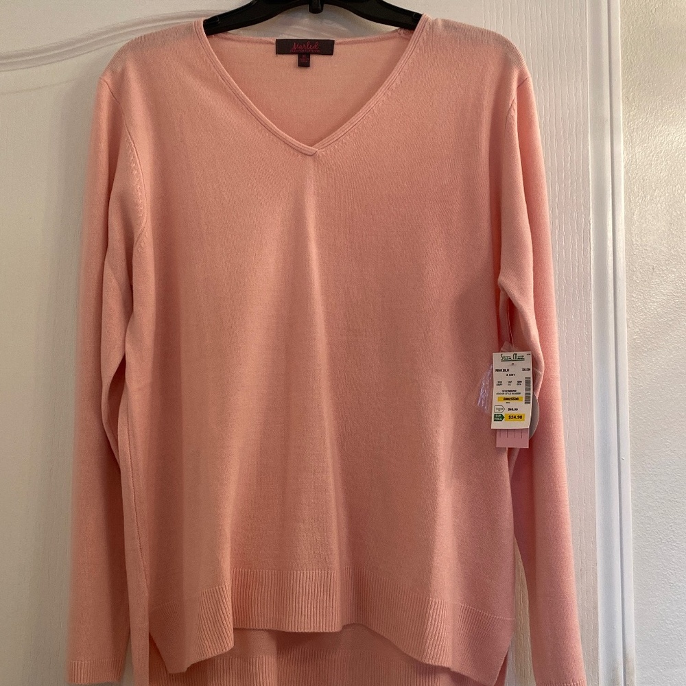 NWT XL-Pink long sleeve sweater